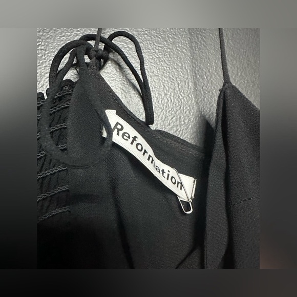 NEW Reformation Juliette Dress Black 0 - Picture 4 of 10